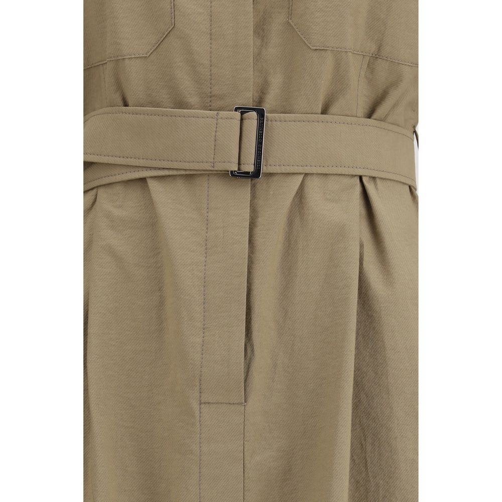 Brunello Cucinelli Beige Cotton Casual Dress-3