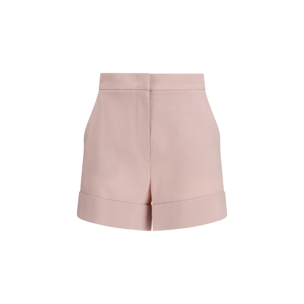 Max Mara Mehrfarbige Fleece-Woll-Bermudashorts-1