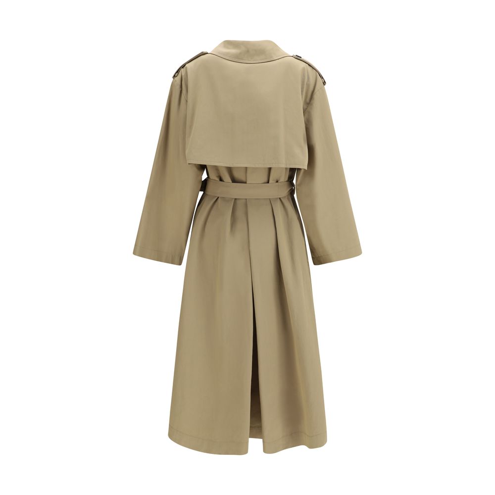 Max Mara Beige Cotton Trench Coat-2