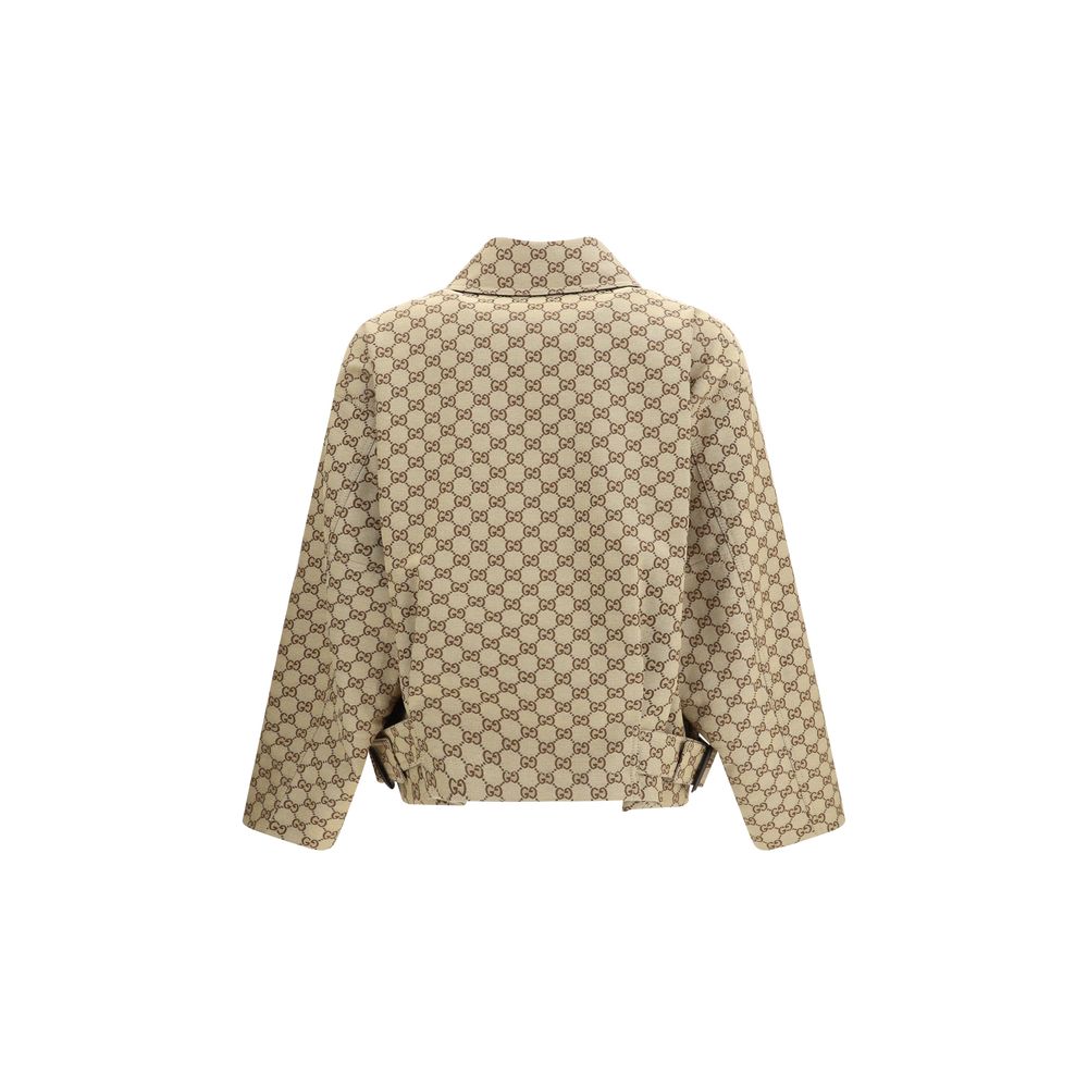 Gucci Beige Baumwoll Bomberjacke-2