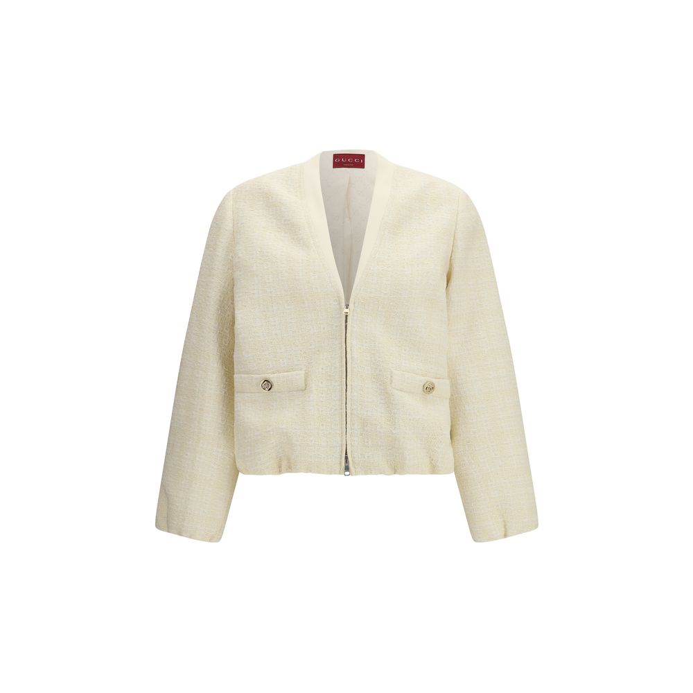 Gucci Beige Cotton Bomber-1