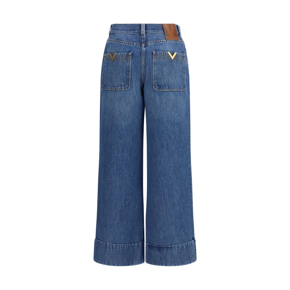 Valentino Blaue Baumwolljeans Denim-2