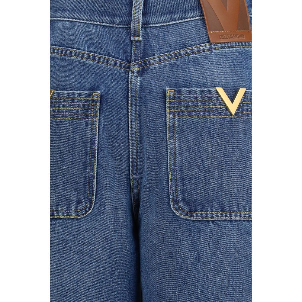 Valentino Blaue Baumwolljeans Denim-3