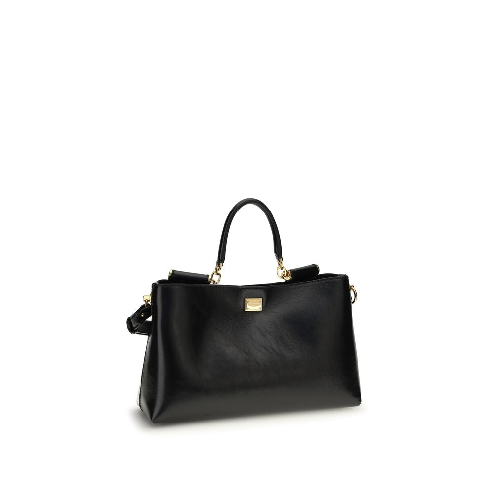 Dolce & Gabbana Black Calfskin Bos Taurus Handbag-2