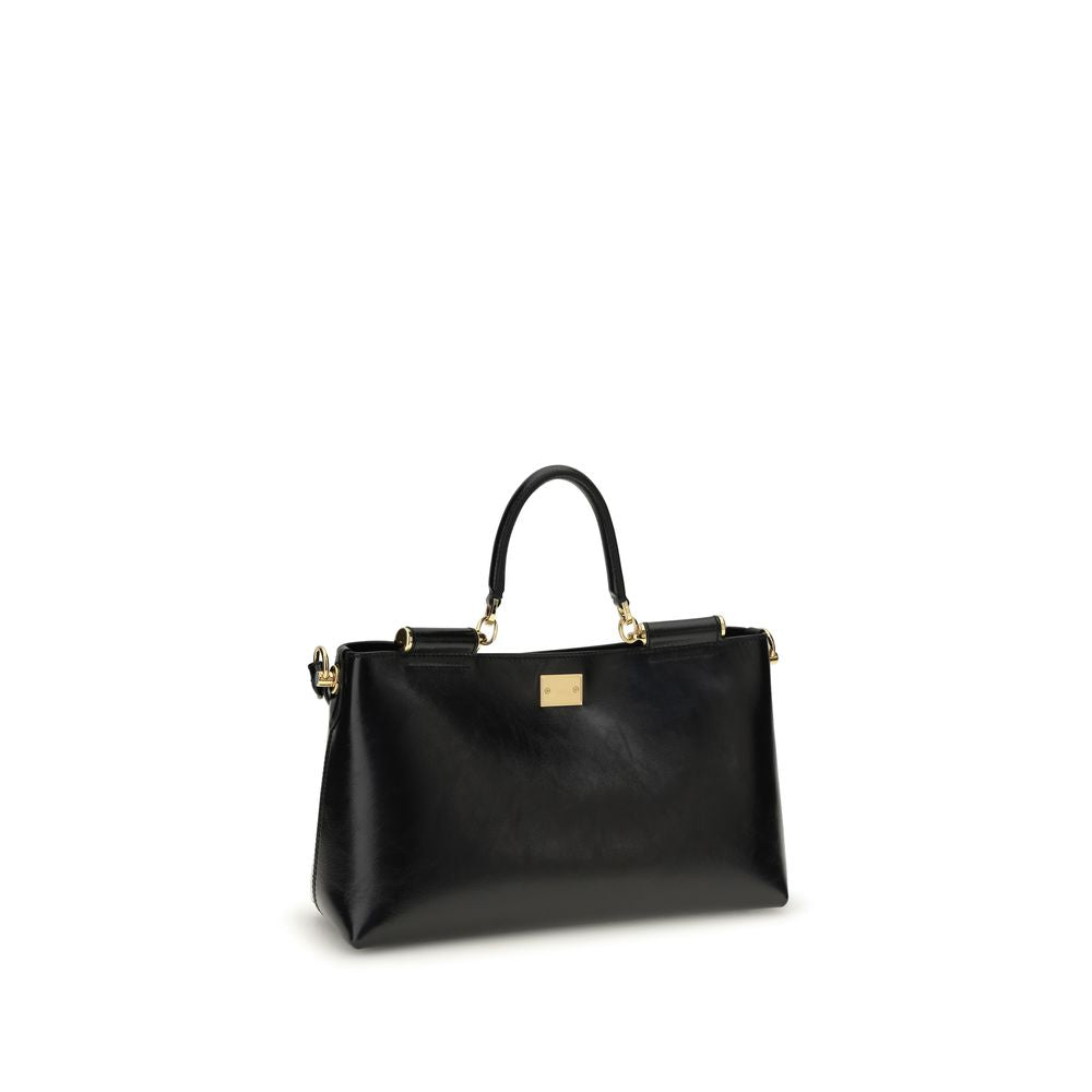 Dolce & Gabbana Black Calfskin Bos Taurus Handbag-3