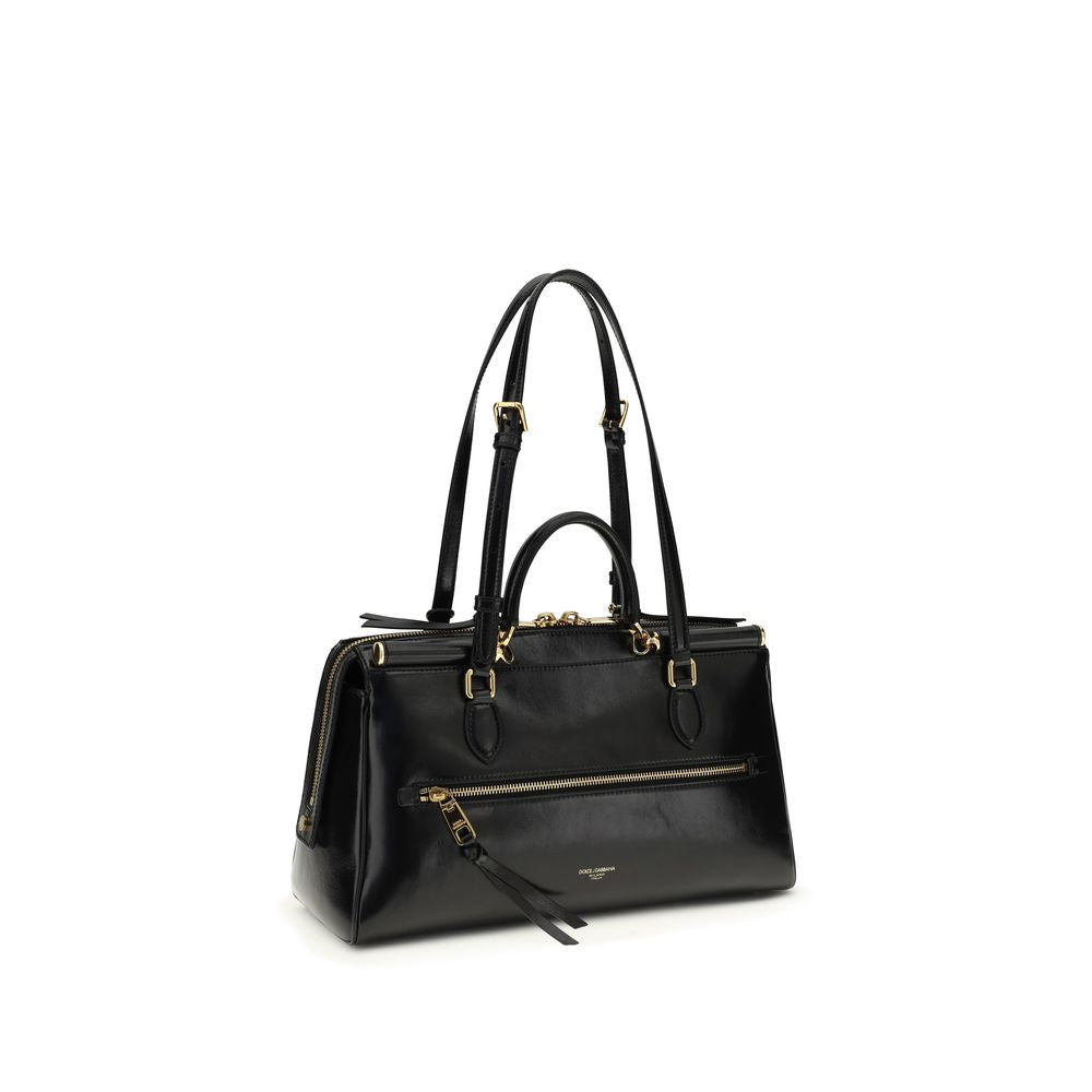 Dolce & Gabbana Black Calfskin Bos Taurus Shoulder Bag-3
