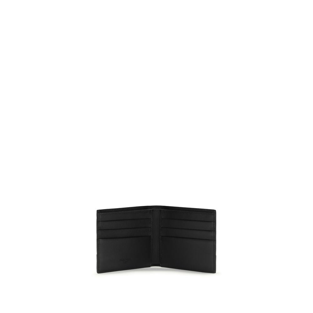 Dolce & Gabbana Black Calfskin Bos Taurus Wallet-3