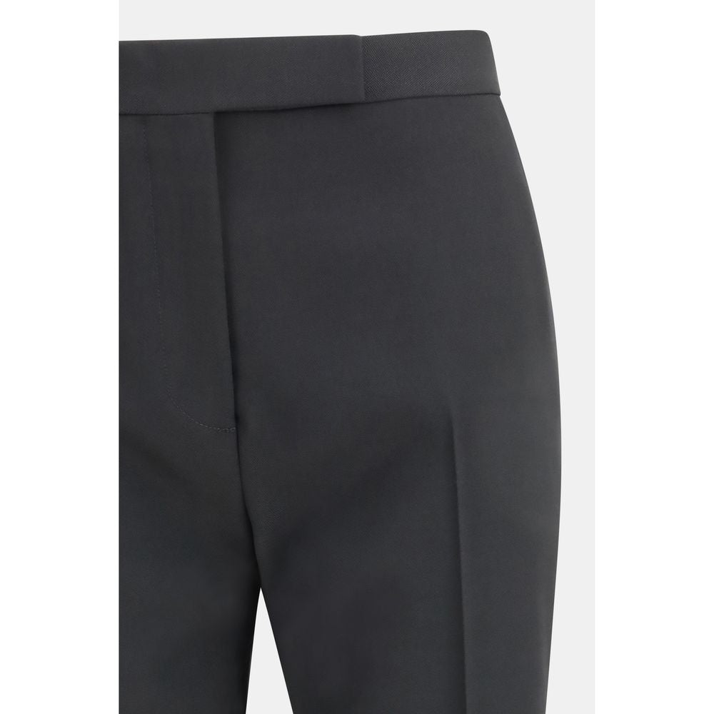 Tom Ford Schwarze Wollhose aus Fleece-3
