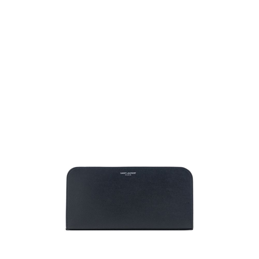 Saint Laurent Black Calfskin Bos Taurus Wallet-1
