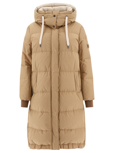 Brunello Cucinelli Beiger Wollmantel