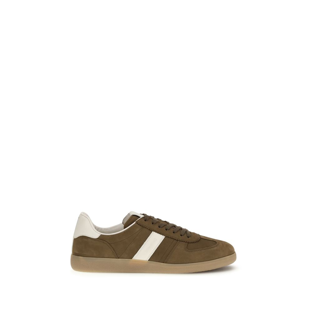 Tom Ford Braune Kalbsleder Bos Taurus Low-Top-Sneaker-1
