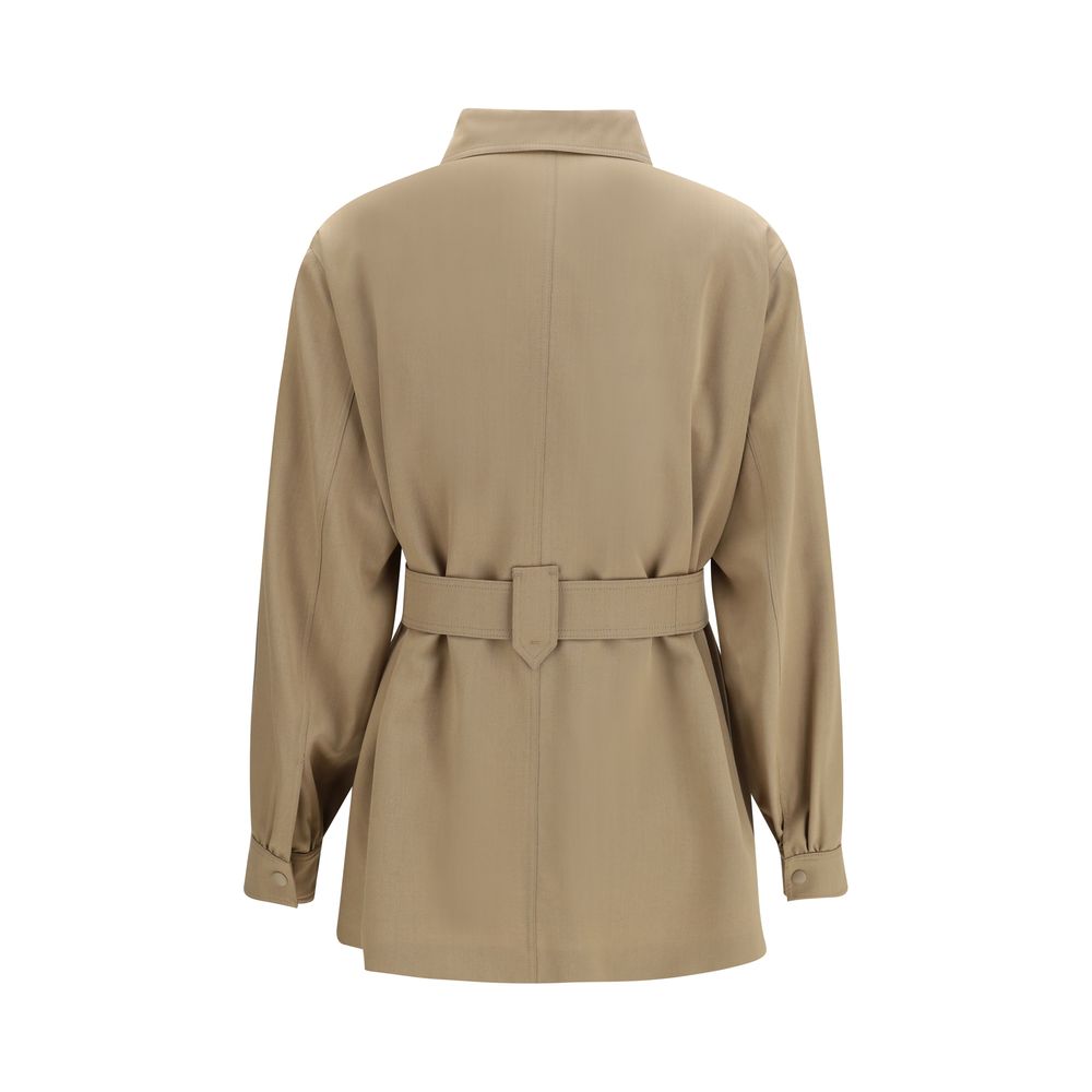 Max Mara Braune Lammwoll-Weste Aries Ärmellose Jacke-2