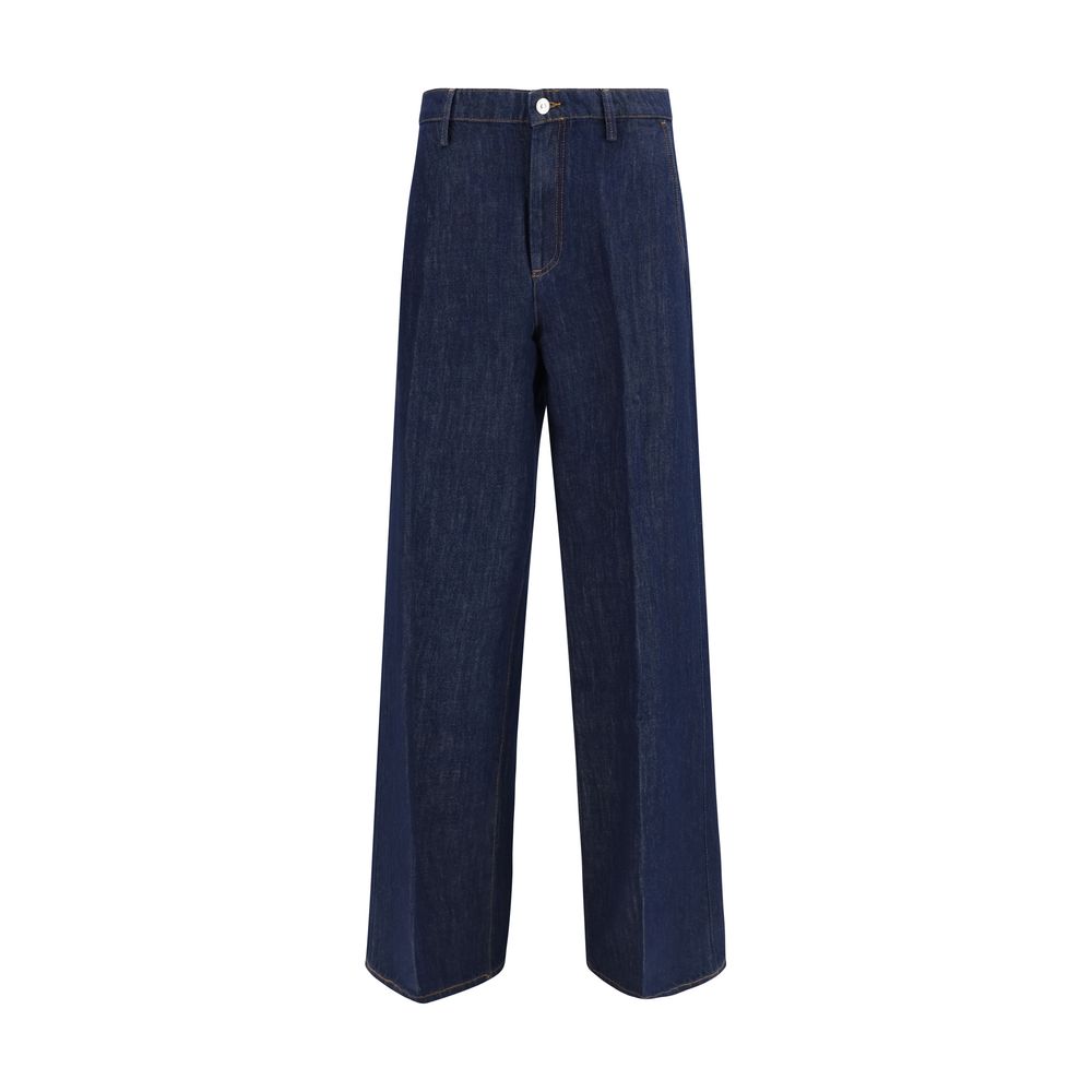 7FOR Blaue Baumwoll-Jeans Denim