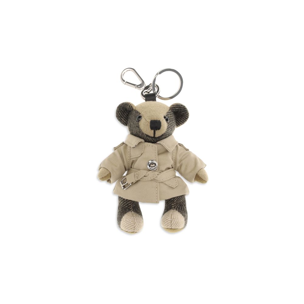 Burberry Beige Cashmere Keychain-1
