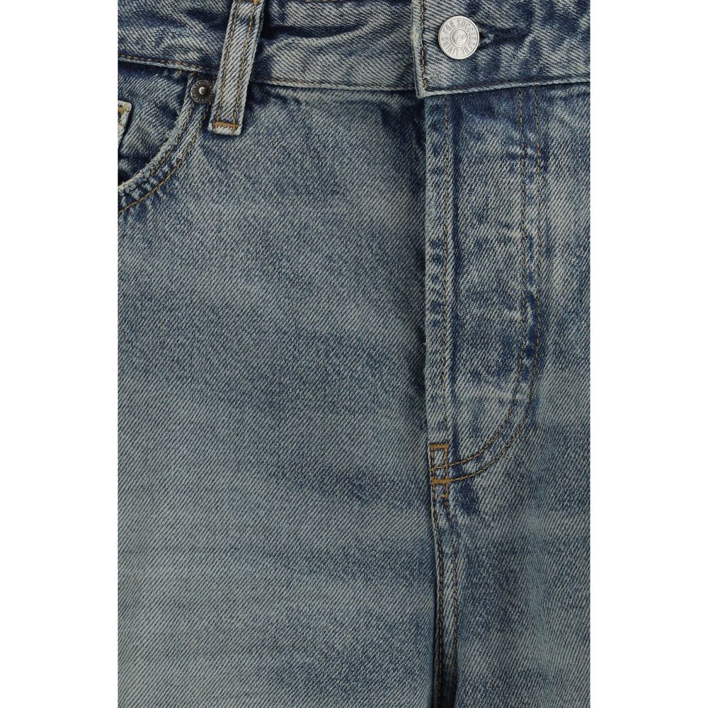 Diesel blue cotton jeans in a relaxed fit-3