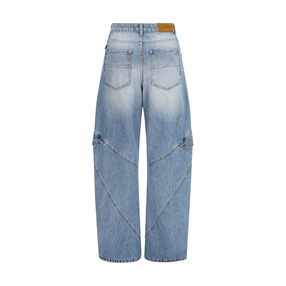 Amiri Blue Cotton Denim Jeans-2