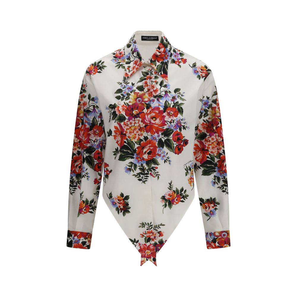 Dolce & Gabbana Multicolored Patterned Cotton Shirt-1
