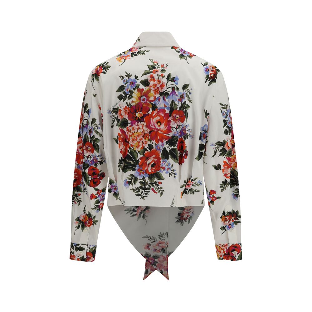 Dolce & Gabbana Multicolored Patterned Cotton Shirt-2