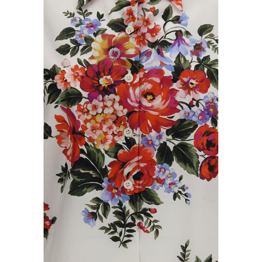 Dolce & Gabbana Multicolored Patterned Cotton Shirt-3