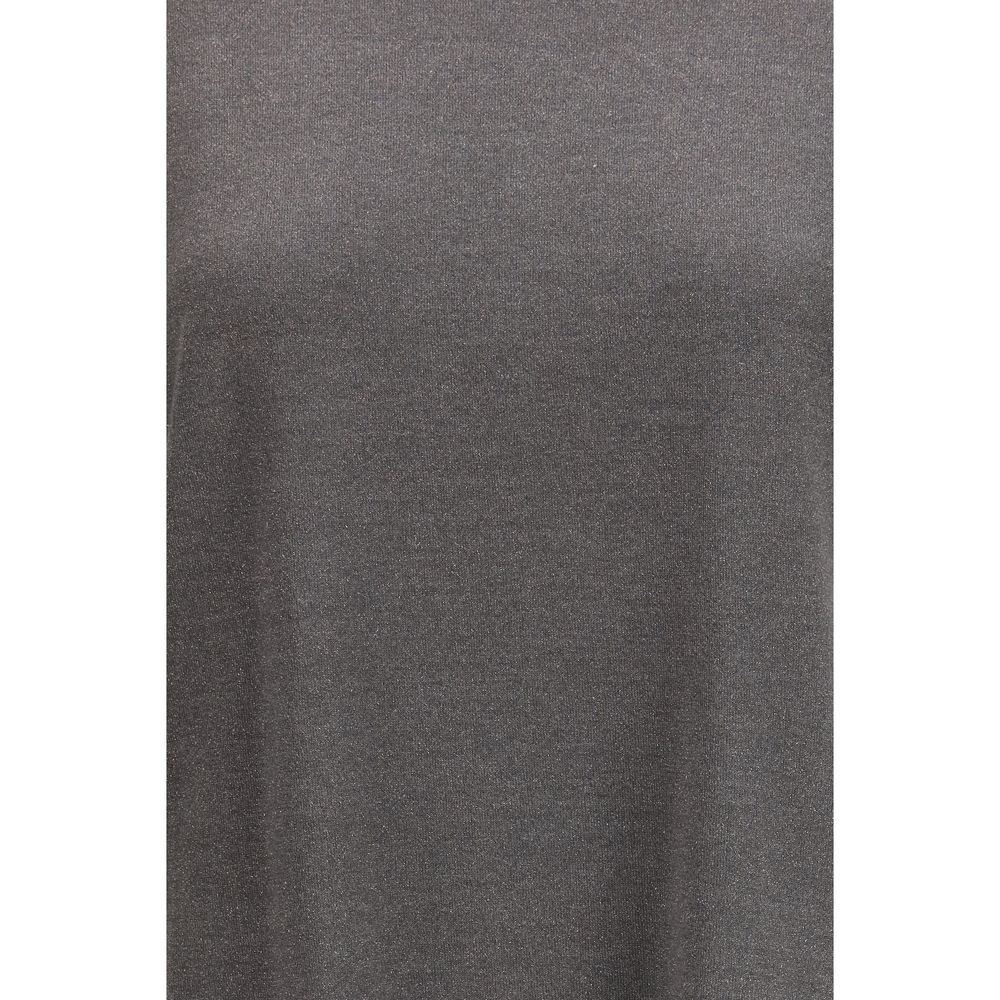 Brunello Cucinelli Grey Nylon T-shirt-3