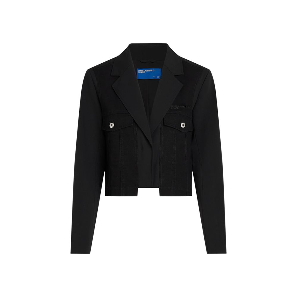 Karl Lagerfeld Black Polyester Blazer-5