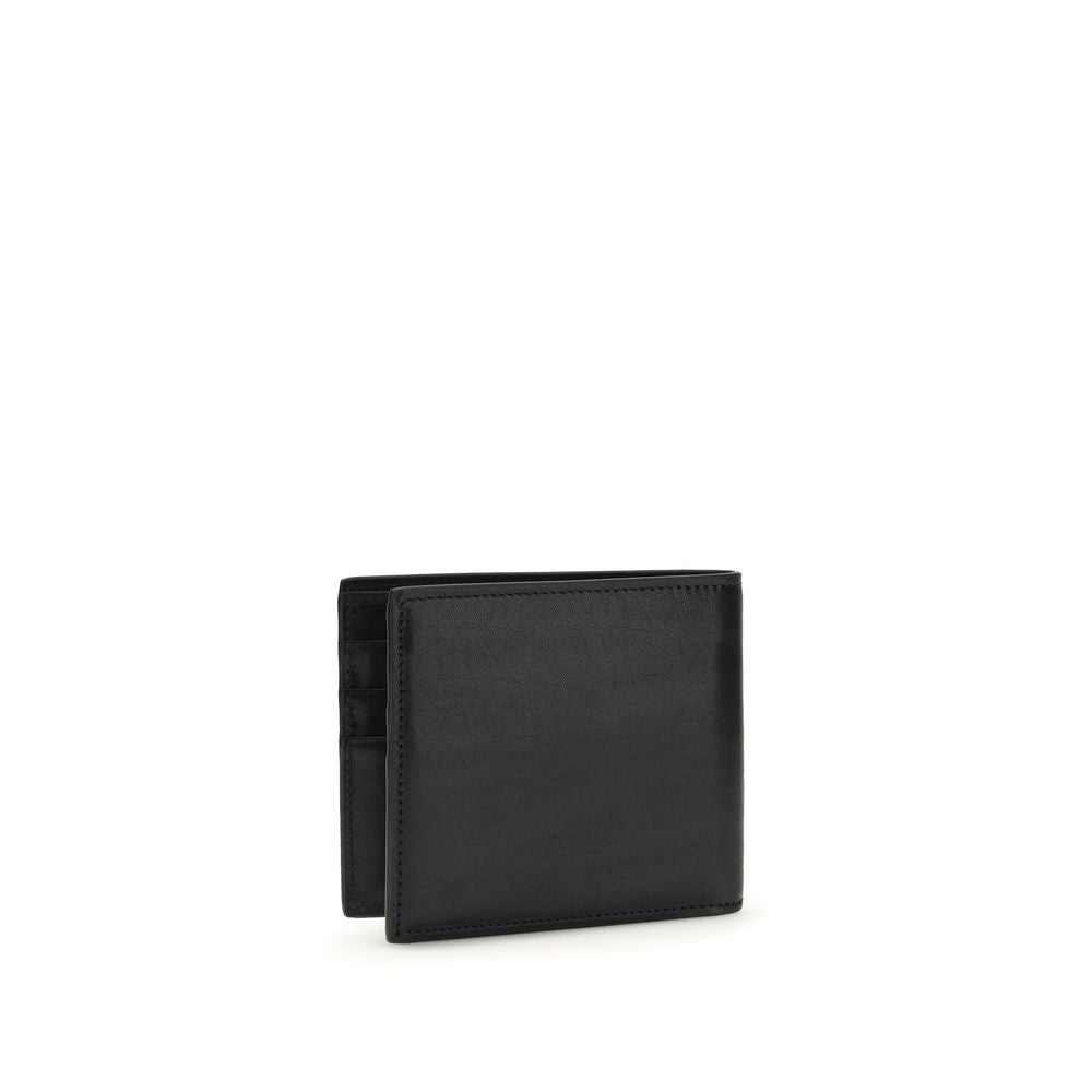 Dolce & Gabbana Schwarzes Kalbsleder Bos Taurus Portemonnaie-2