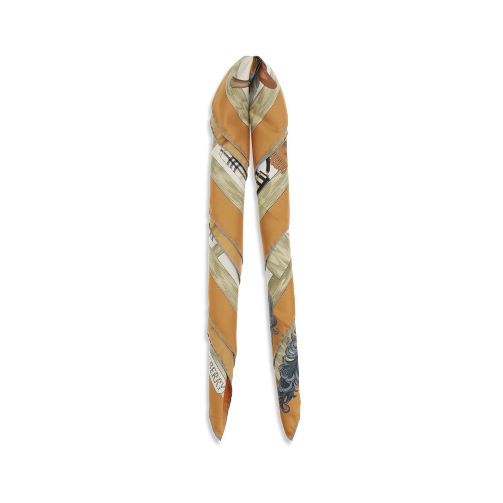 Burberry Mehrfarbiger Seidenschal-2