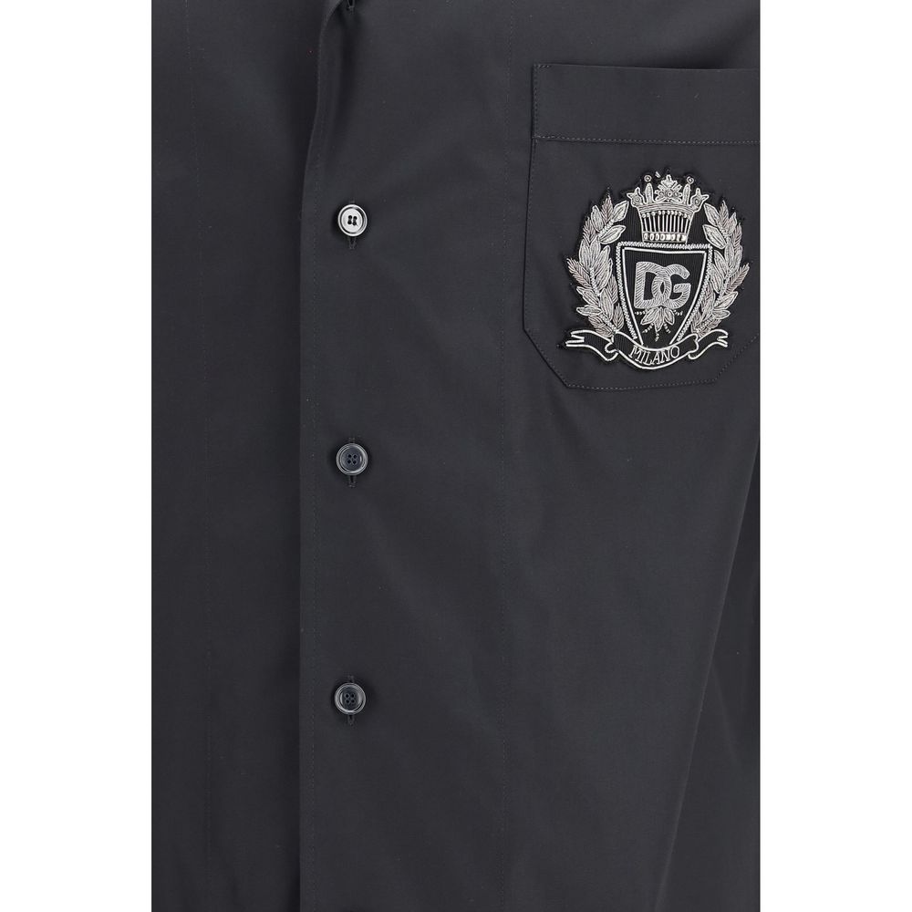 Dolce & Gabbana Black Cotton Short-Sleeved T-Shirt-3
