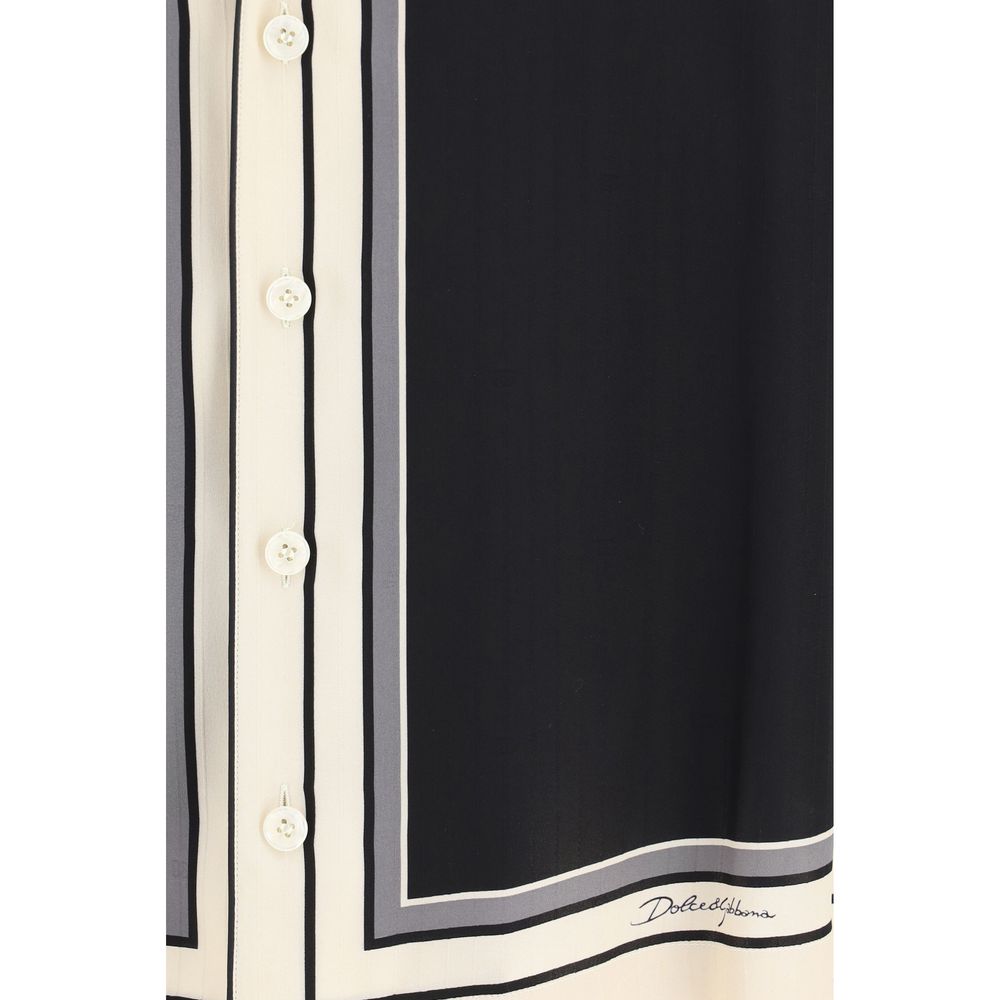 Dolce & Gabbana Multicolor Silk Pattern Shirt-3
