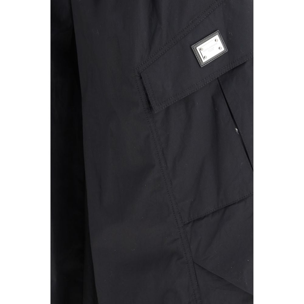 Dolce & Gabbana Black Cotton Cargo Trousers-3