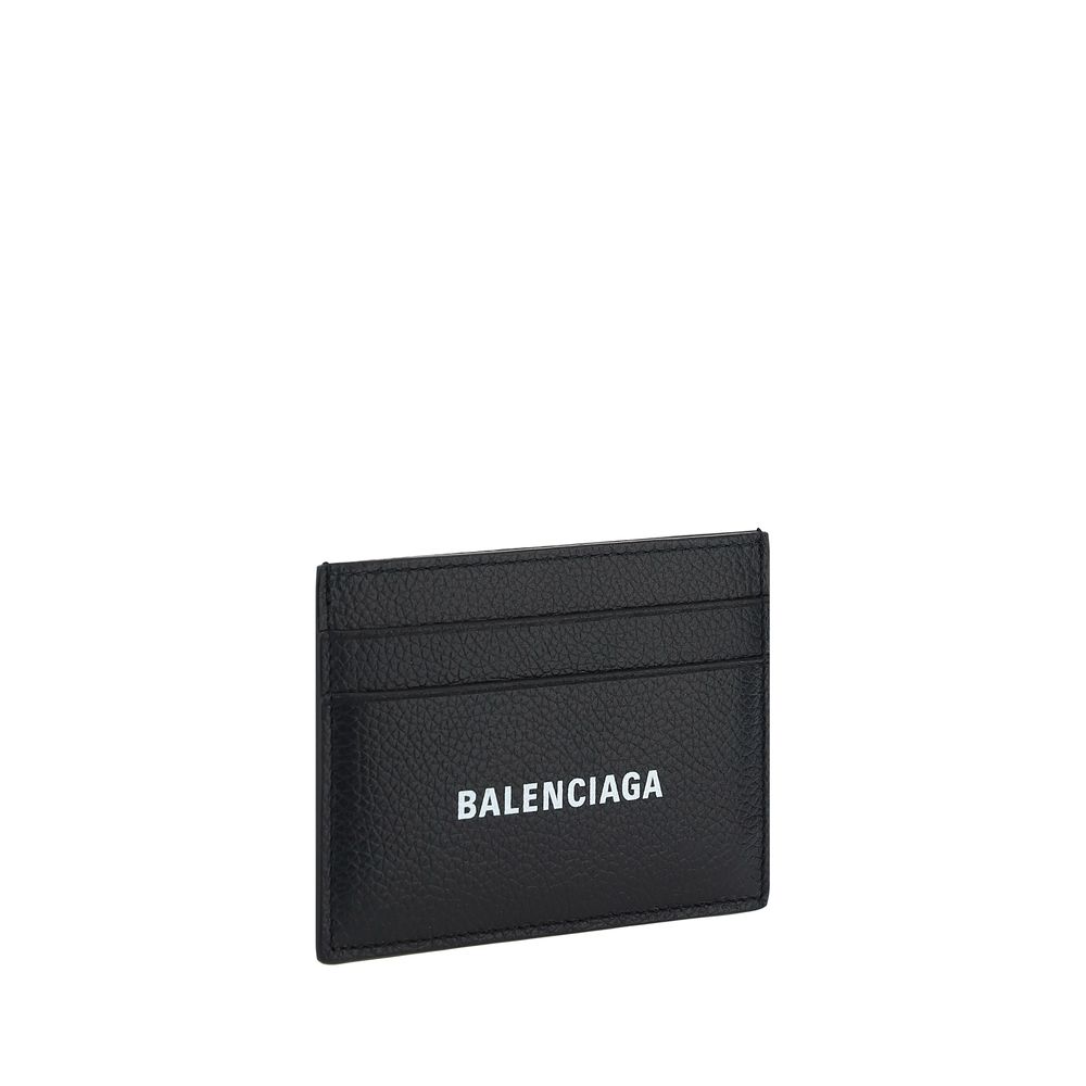 Balenciaga Schwarzes Kalbsleder Bos Taurus Portemonnaie-2