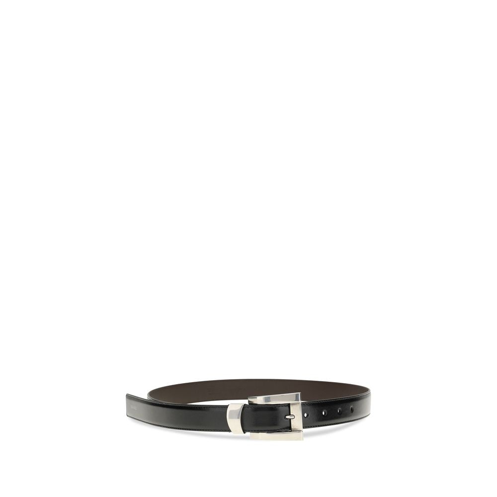 Versace Black Calfskin Bos Taurus Regular Belt-2