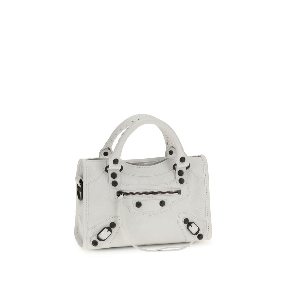 Balenciaga Weiße Kalbsleder Bos Taurus Handtasche-2