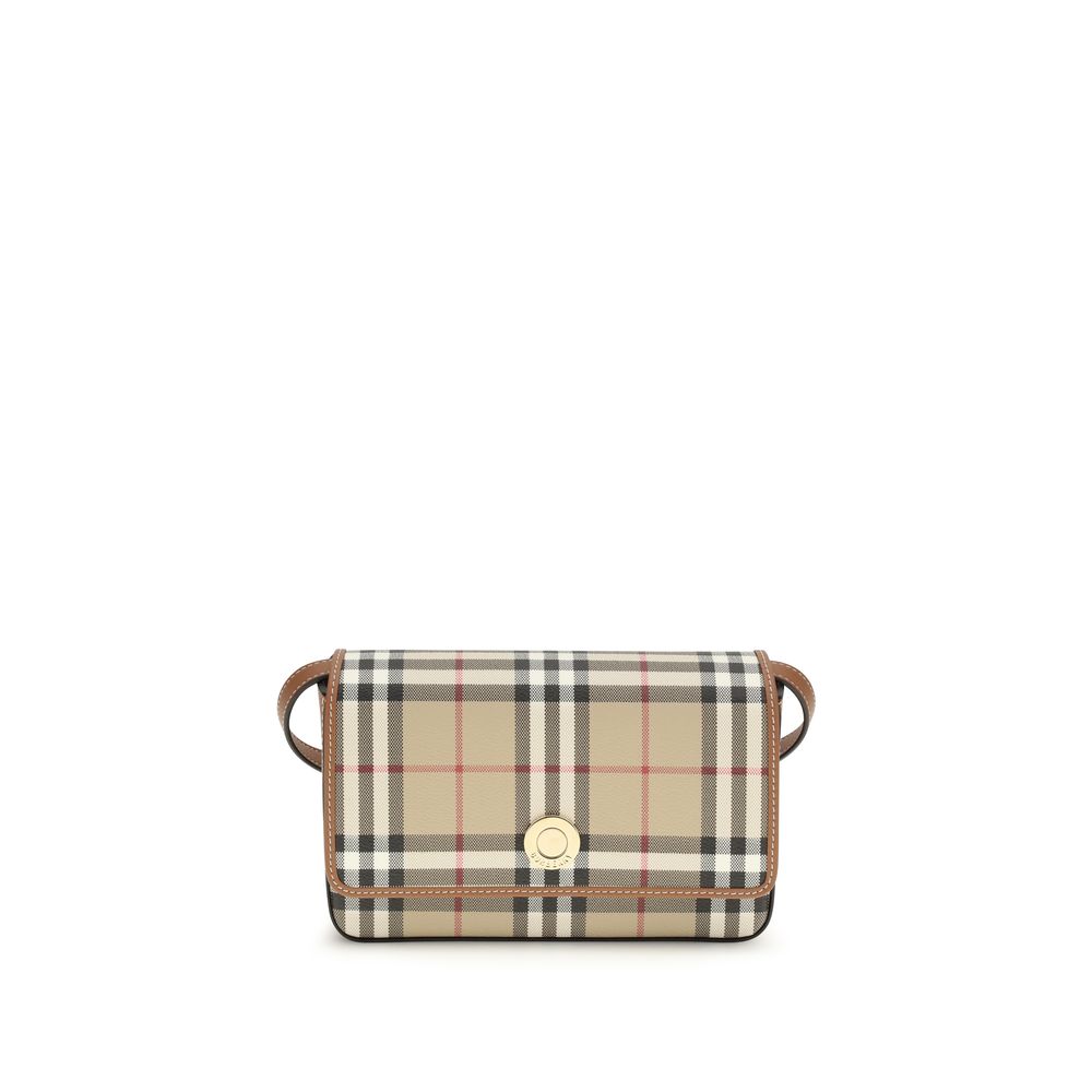 Burberry Beige Polyurethane Shoulder Bag-1