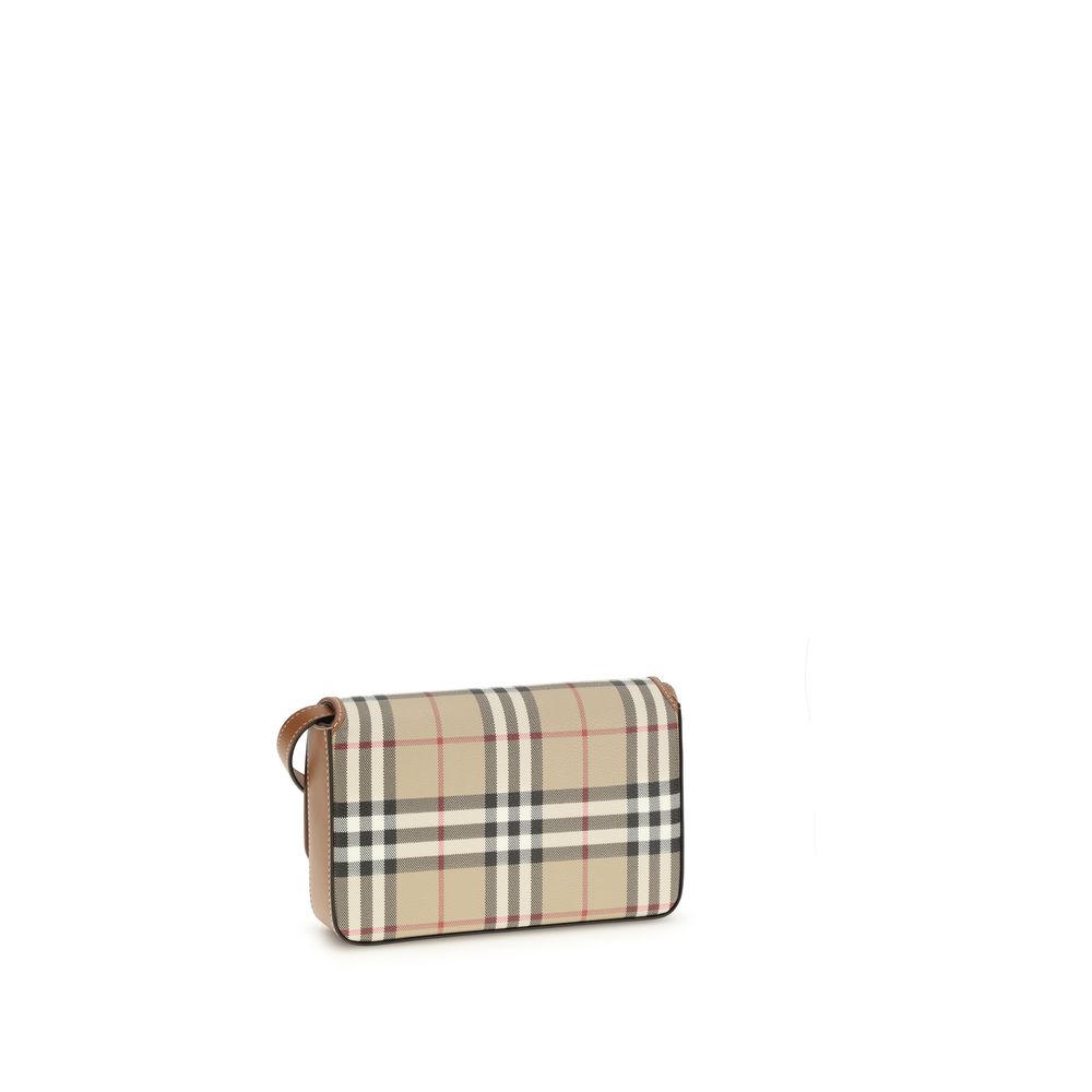 Burberry Beige Polyurethane Shoulder Bag-3