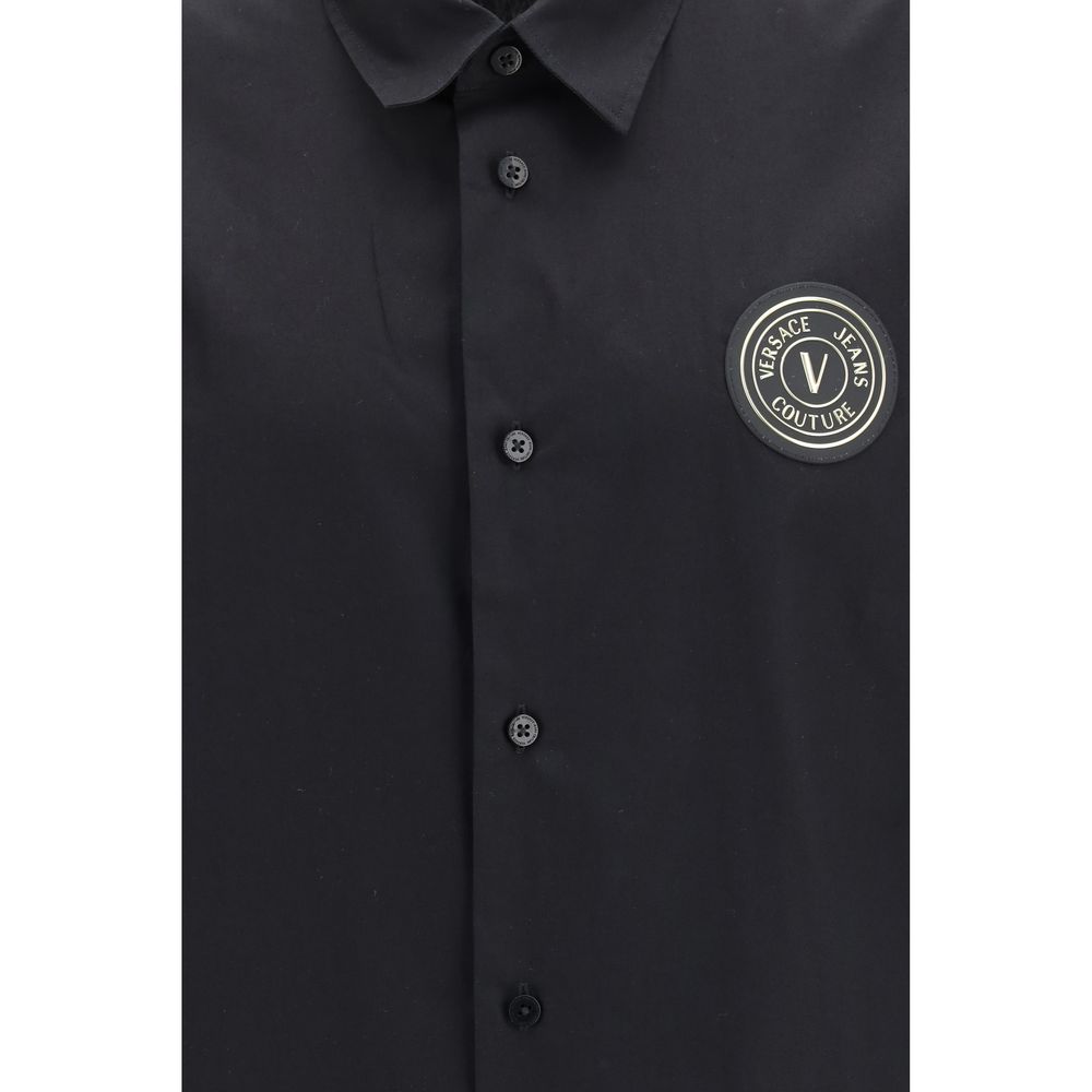Versace Jeans Black Cotton Shirt-3