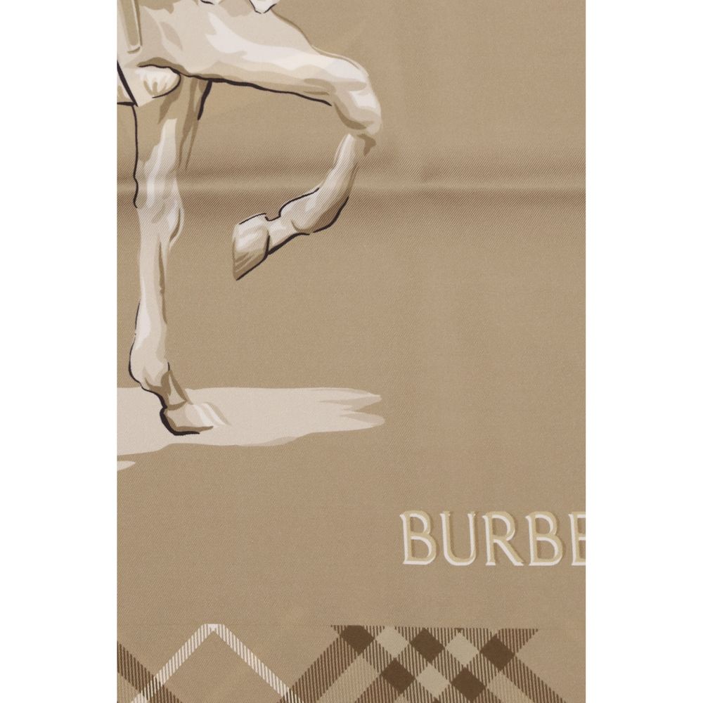 Burberry Beiger Seidenschal-3