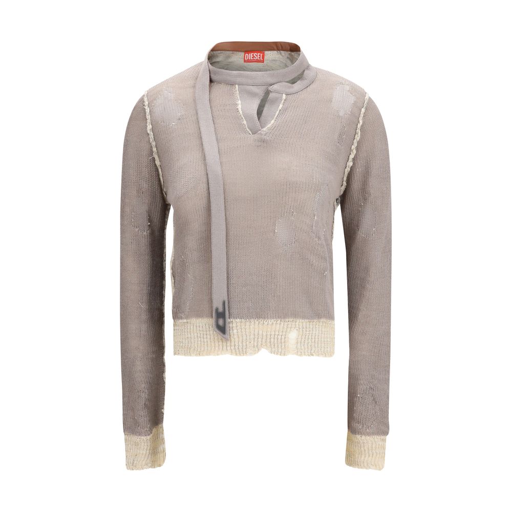 Diesel Grey Cotton Sweatshirt-1