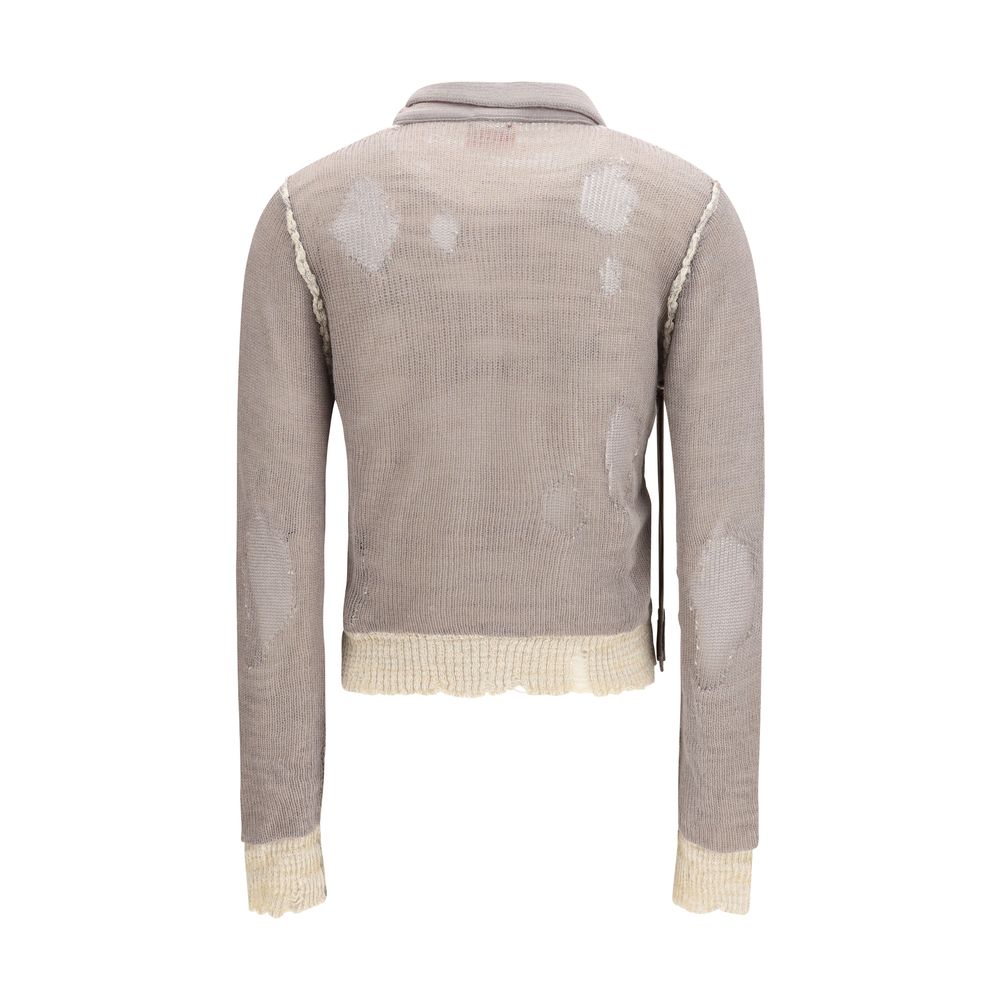 Diesel Grey Cotton Sweatshirt-2