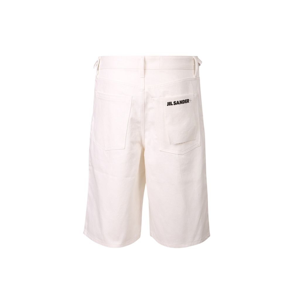 Jil Sander Weiße Baumwolle Knielang-2