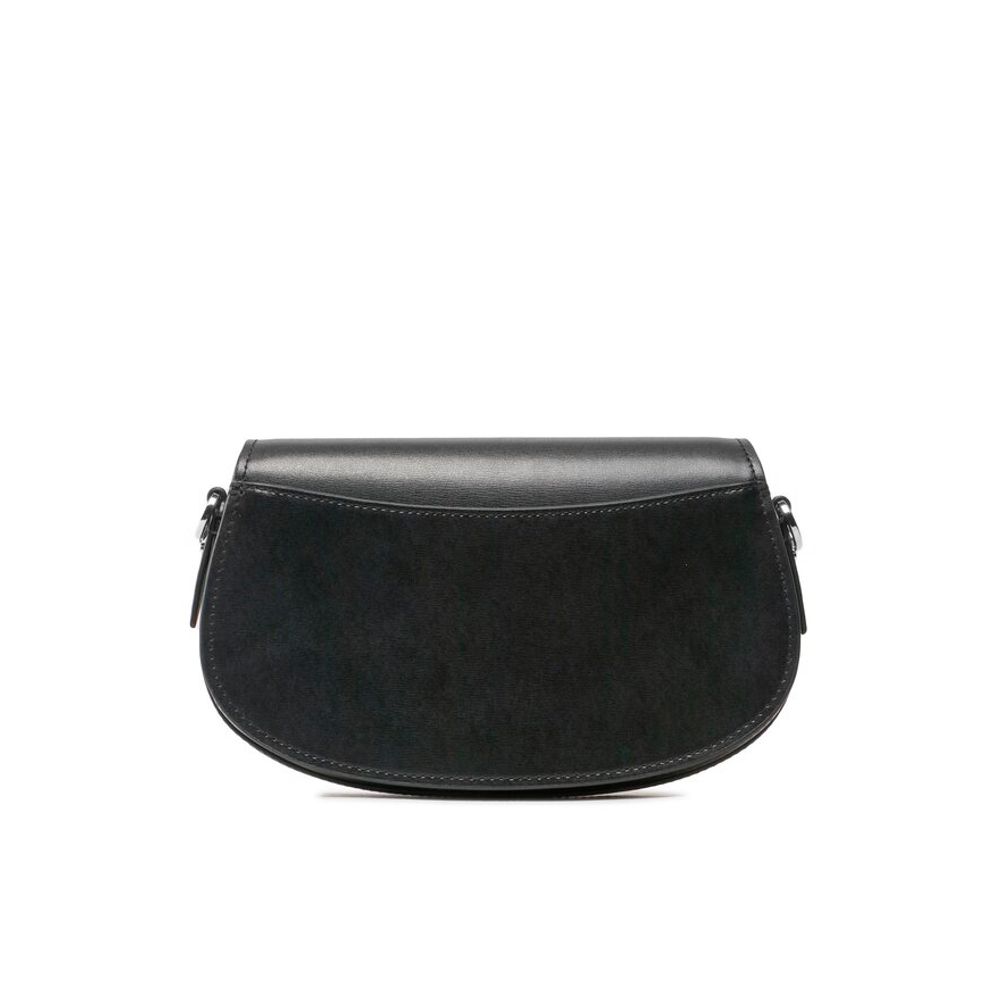 Michael Kors Schwarze Leder Schultertasche-2