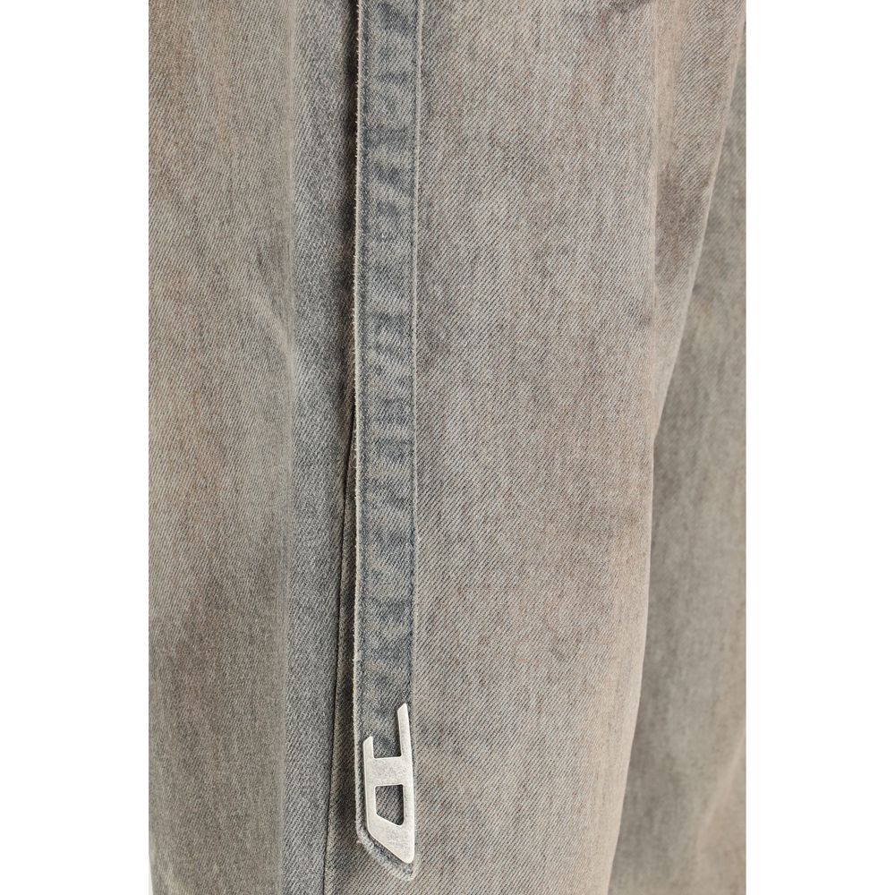 Diesel Graue Slim Fit Jeans aus Baumwolle-3