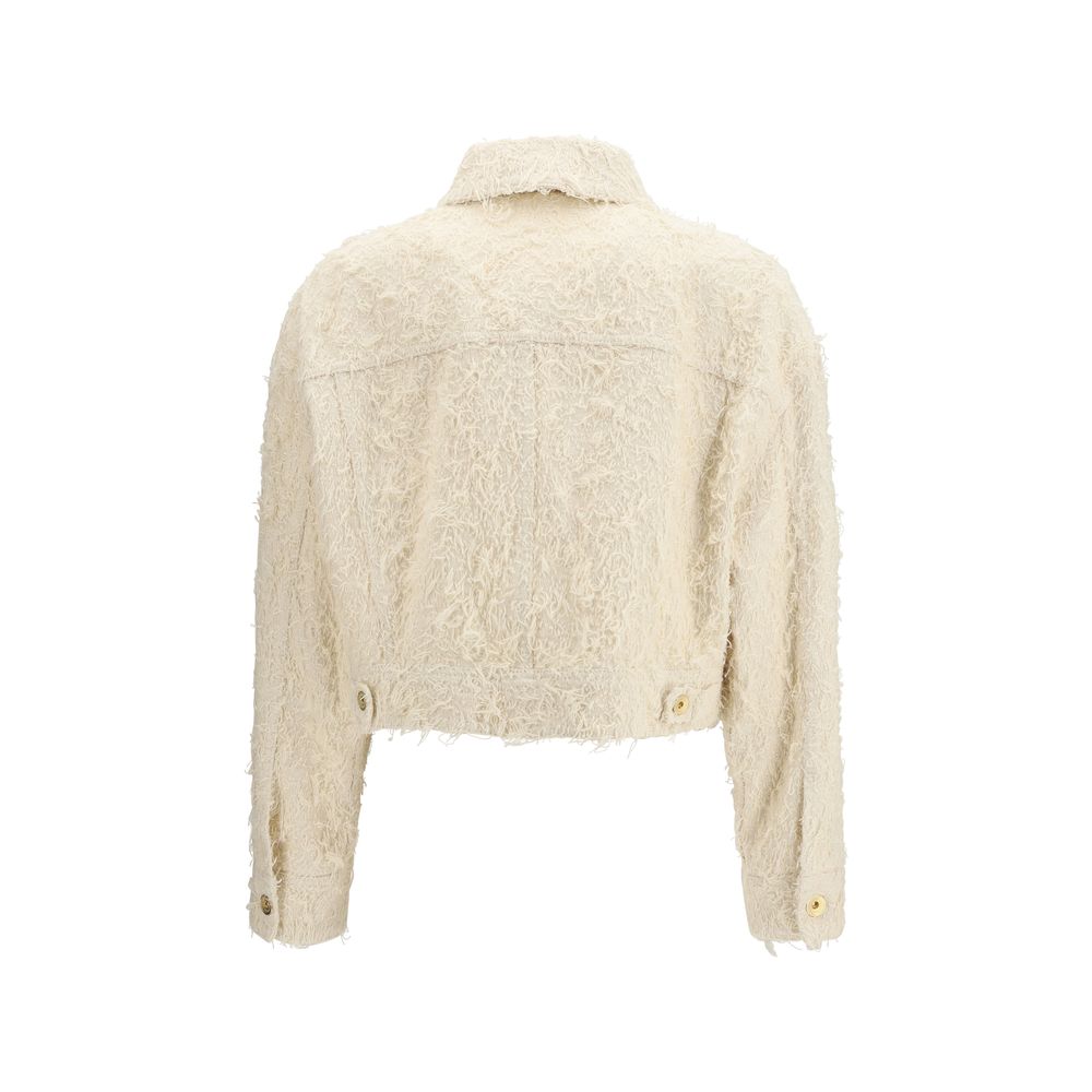 Brunello Cucinelli Beige Cotton Denim Jacket-2