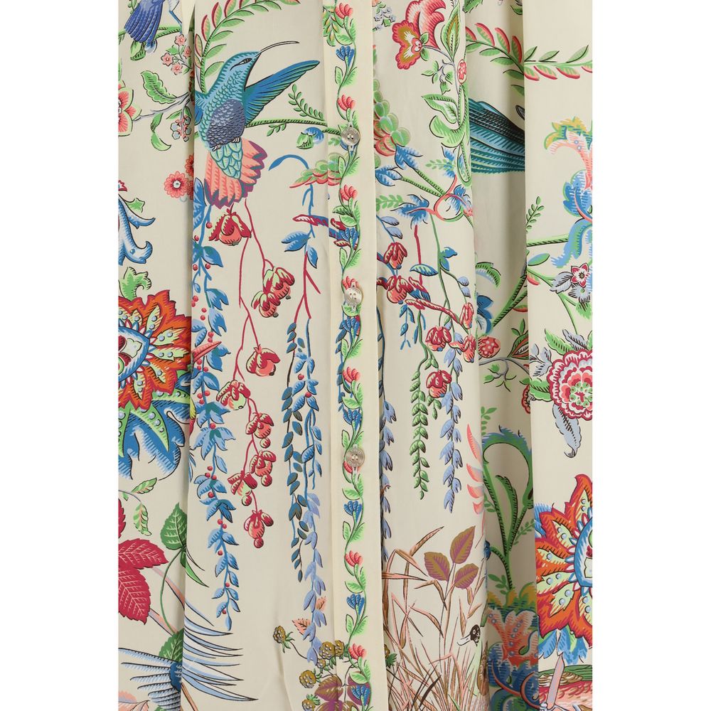 Etro Weißes Baumwoll-Freizeitkleid-3