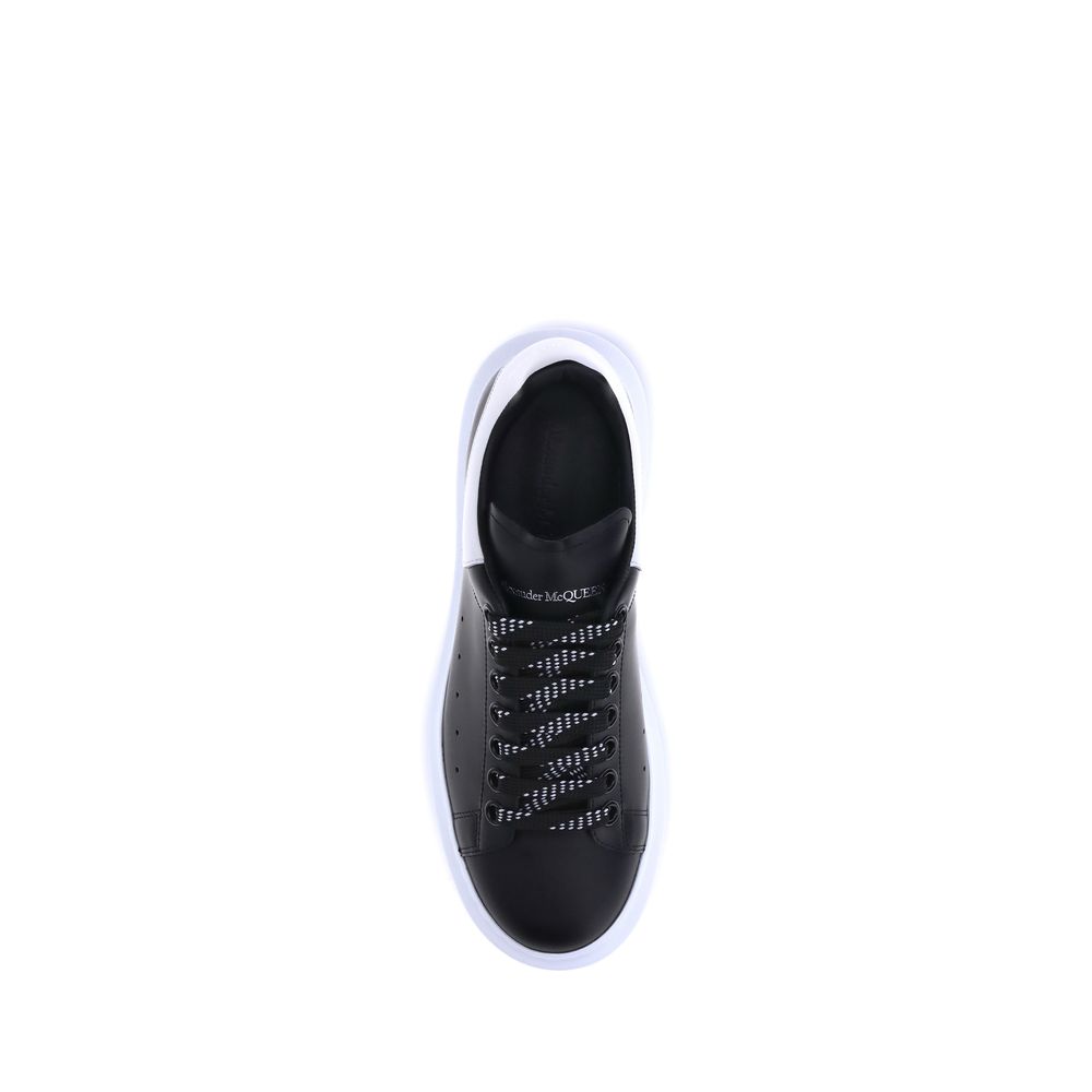 Alexander McQueen Black Bos Taurus Calfskin Platform Sneakers-4