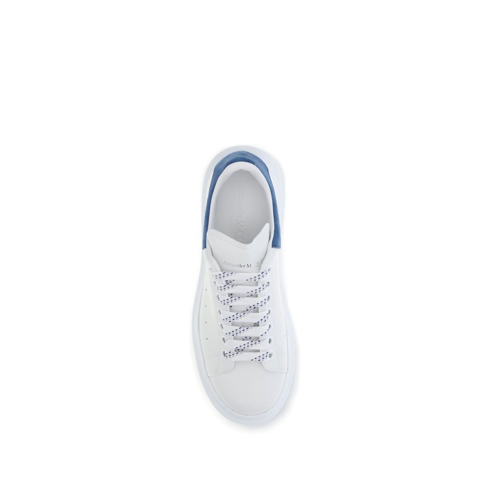 Alexander McQueen Weiße Bos Taurus Kalbsleder Plateau-Sneaker-4