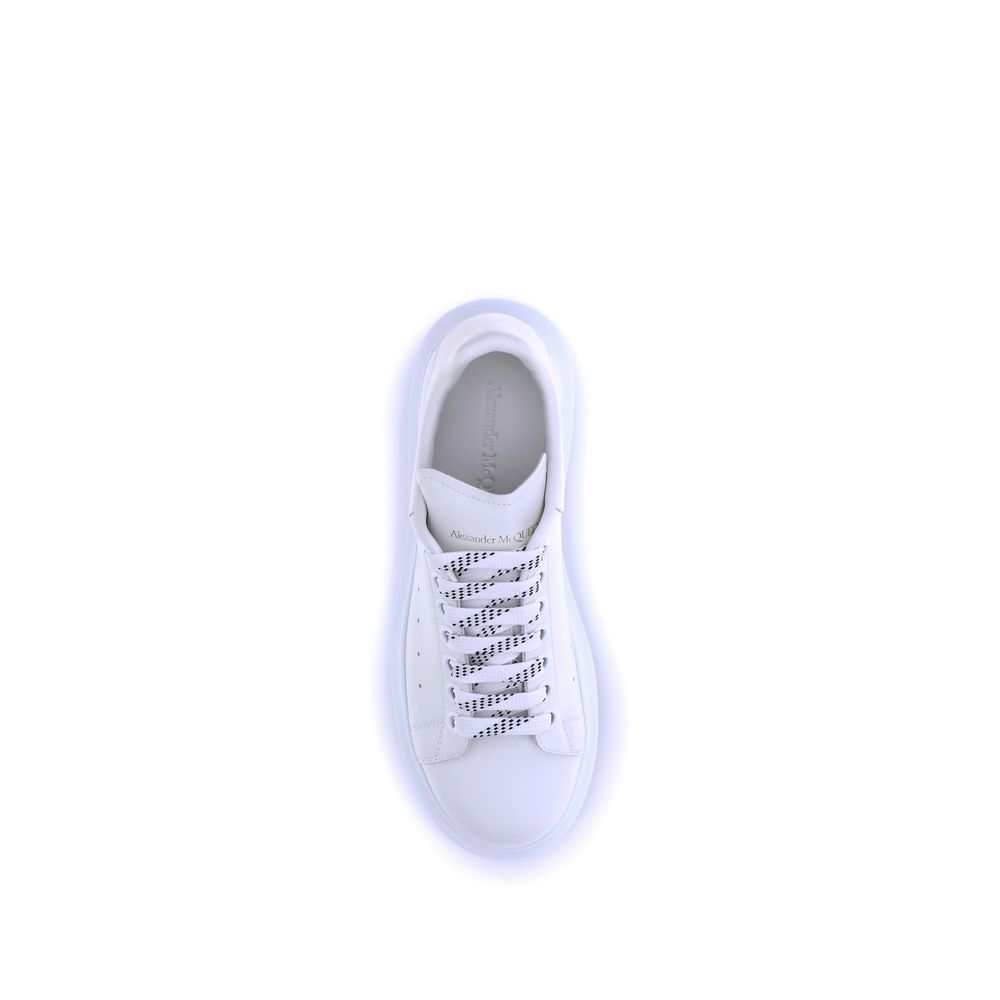 Alexander McQueen White Bos Taurus Calfskin Platform Sneakers-4