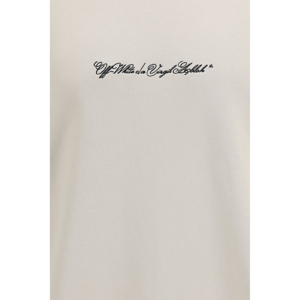 Off-White Beige Baumwoll-Sweatshirt-3