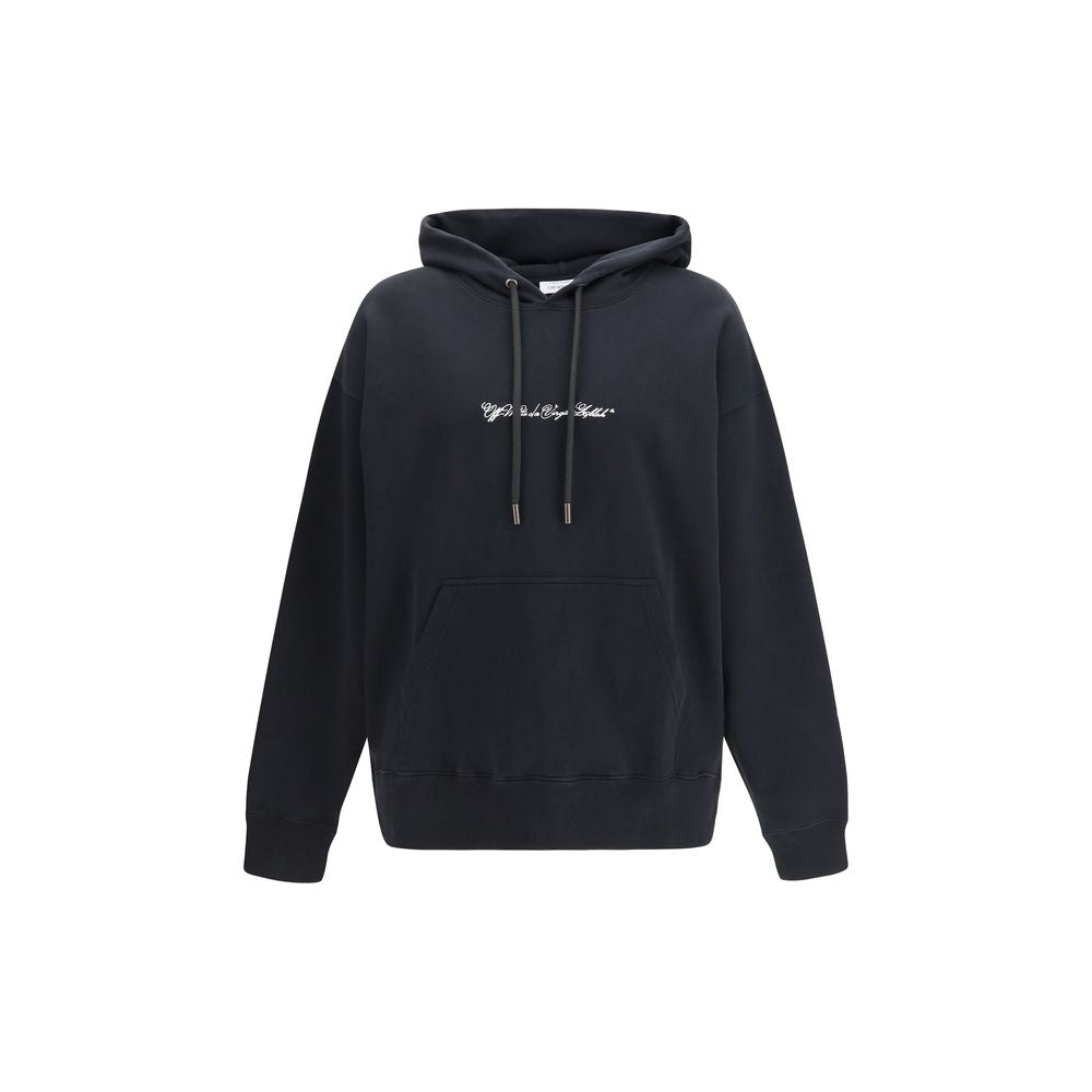 Off-White Black Cotton Sweatshirt-1