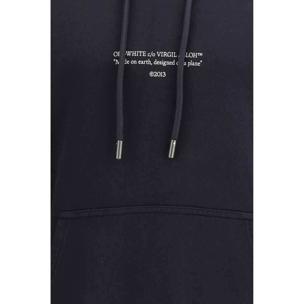 Off-White Schwarzer Baumwoll-Sweatshirt-3